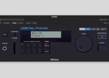 Giulioz RdPiano (FREE) emulates classic 80s Roland and Rhodes MKS digital pianos