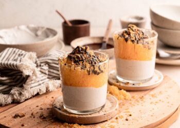 Shaved Frozen Sumo Oranges with Dairy Free Yogurt