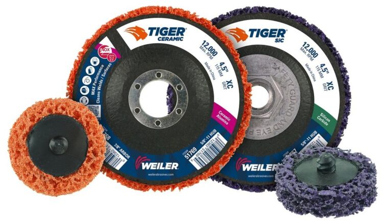 Strip discs clear metal, chrome steel