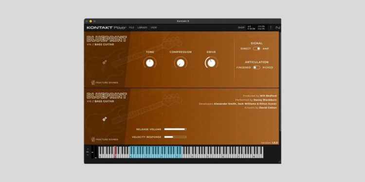 Fracture Sounds releases FREE Blueprint Bass Guitar library for Kontakt Participant