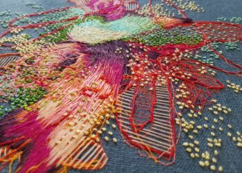 Order and Chaos Entwine in Summary Embroideries by Kristine Stattin — Colossal
