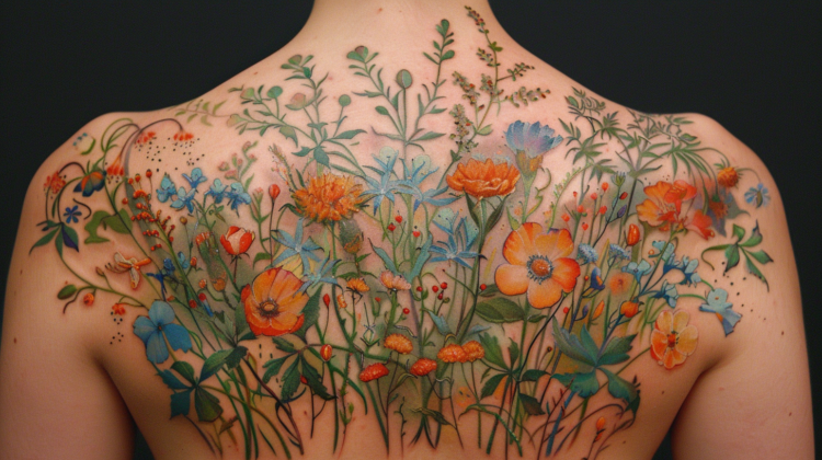 The Timeless Enchantment of the Wildflower Tattoo – IMAGELLA