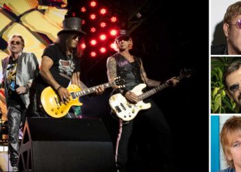 Unreleased recording of Weapons N’ Roses that includes Ringo Starr and Elton John now on-line