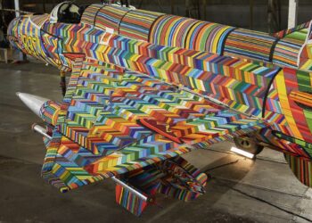 5 Years within the Making, an MiG-21 Fighter Jet Will get a Glow-Up from Tens of Thousands and thousands of Glass Beads — Colossal