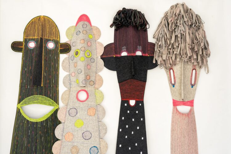 Elodie Blanchard Revitalizes Material Scraps into Vivid Patchworks of Bushes, Bouquets, and Goddesses — Colossal