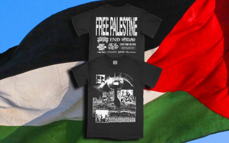 FIT FOR AN AUTOPSY, THE CALLOUS DAOBOYS, END & Extra Pitch In For Profit Shirt Aiding Palestinians