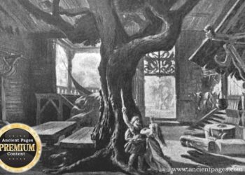 Norse Legend Of Hero Sigmund And The Magical Sword In The Branstock Tree