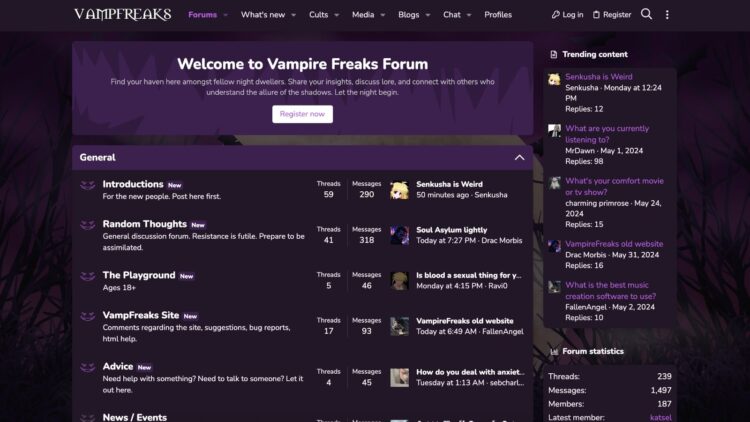 The VampireFreaks Story and Its New Different, VampFreaks