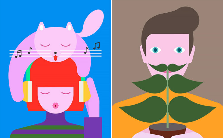 Playful and Colourful Minimalist Vector Illustrations by Andy Huang » Design You Belief — Design Each day Since 2007