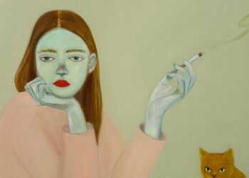 Juxtapoz Journal – Cats, Tears and Cigarettes: A solo exhibition by Camilla Mihkelsoo @ V1 Salon, Copenhagen