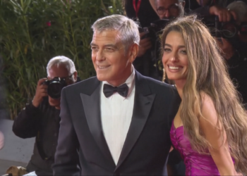 George Clooney, Emma Stone and Jude Legislation set Venice alight