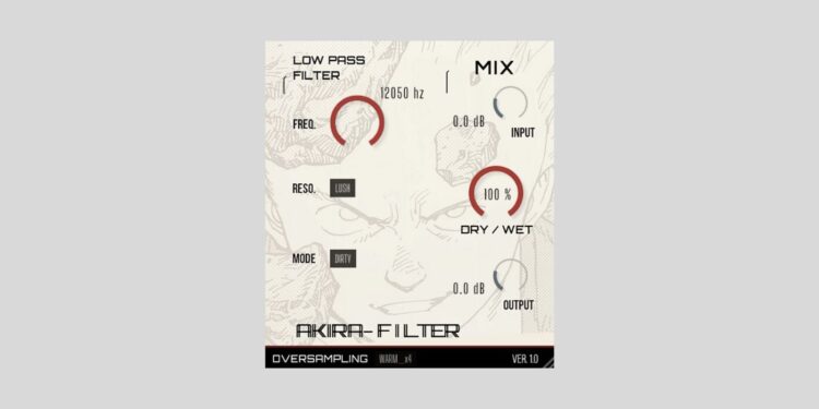 SMAOLAB releases Akira Filter, a FREE Korg MS-20 low-pass filter plugin