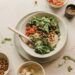 Mediterranean Quinoa Breakfast Bowl with Hummus & Chickpeas