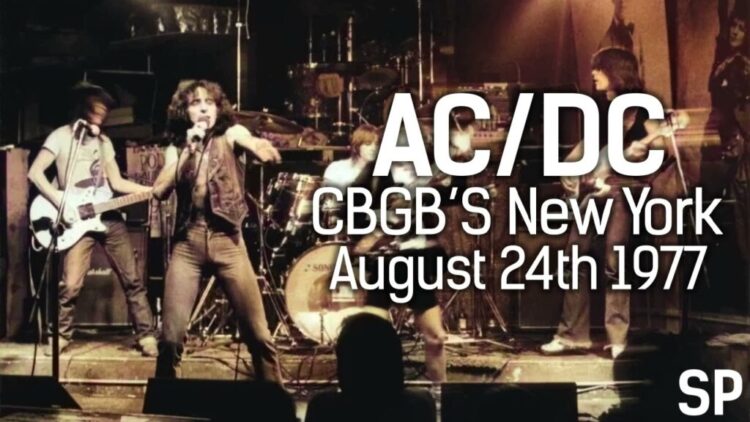 AC/DC Performs a Brief Gig at CBGB in 1977: Hear Metallic Being Performed on Punk’s Hallowed Grounds