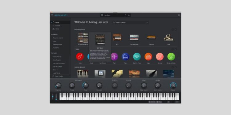 Sweetwater presents Arturia Analog Lab Intro for FREE, requires US handle