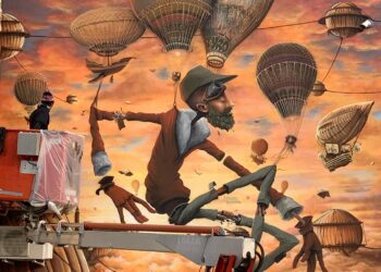 Road Artist Creates Very good City‑surreal Murals With Nature, Ruins and Equipment Tangled Collectively in Poetic, Dreamlike Scenes