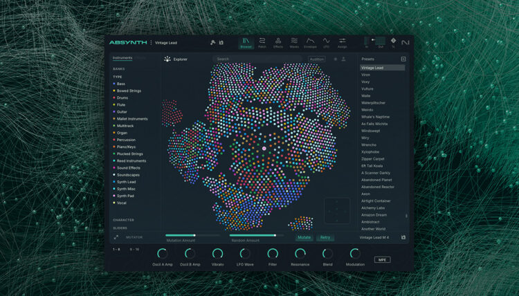 Absynth 6 Preset Explorer: the place AI meets musical instinct