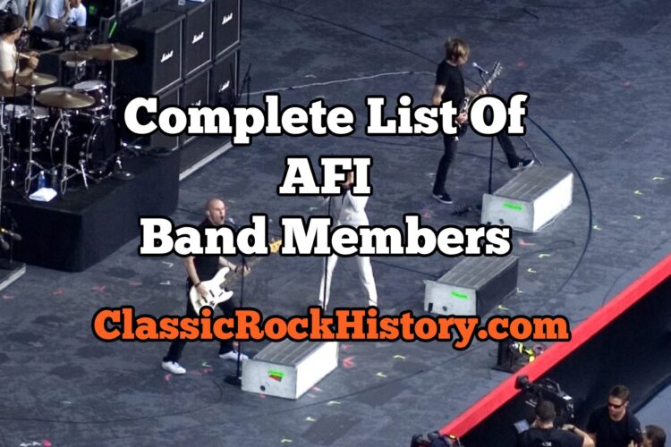 Full Listing Of AFI Band Members