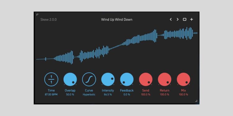 Sinevibes Skew v2 non-linear reverse delay plugin is now FREE