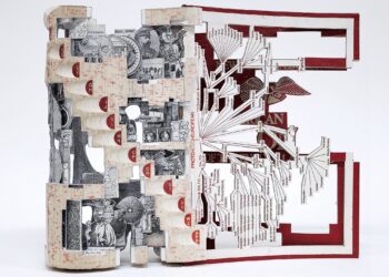 Meticulously Sculpted Books by Brian Dettmer Discover the Internal Workings of Info — Colossal