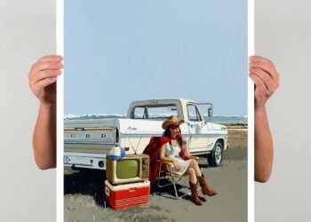 Painter Turns Classic Vehicles, Empty Highways And Neon Motels Into Lonesome Highway‑journey Scenes That Really feel Like Paused Frames From A Misplaced Film