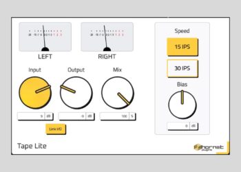 HoRNet Plugins releases FREE HoRNet TapeLite tape saturation plugin