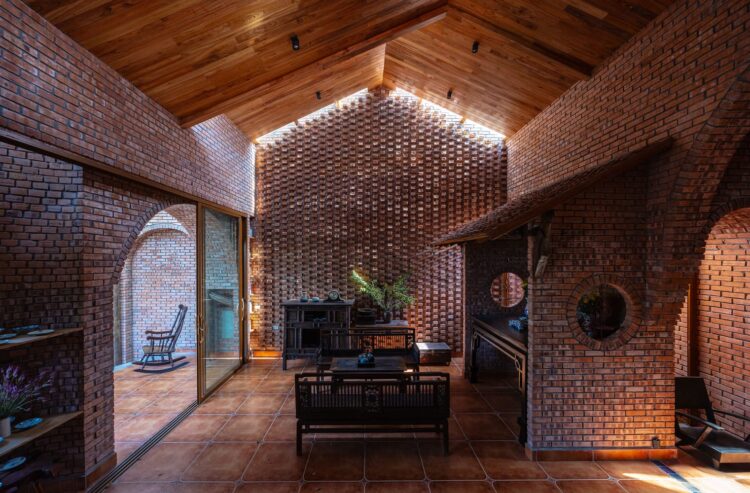 Trung Tran Studio Incorporates Mature Bushes right into a Heat Brick House in Vietnam — Colossal