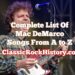 Full Record Of Mac DeMarco Songs From A to Z