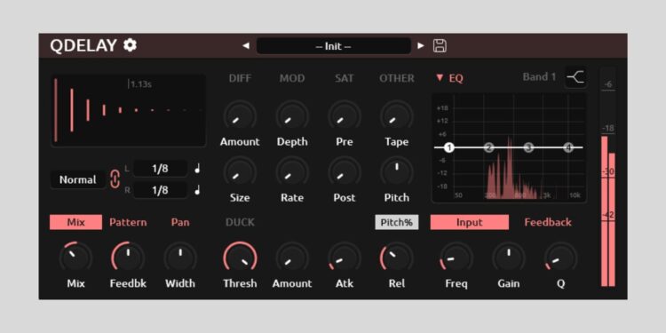 Tilr releases QDelay, a FREE feature-packed dual-delay plugin