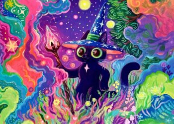 Artist Sara Szewczyk Paints Whimsical Watercolor Worlds The place Cats, Mushrooms And Magic Flip On a regular basis Life Cozy