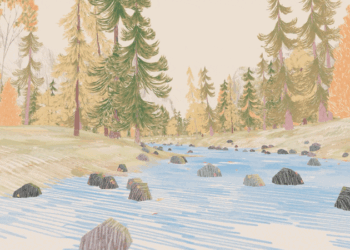 Journey By Autumn and Winter in Robinsson Cravents’ Hand-Drawn ‘Yosemite’ — Colossal