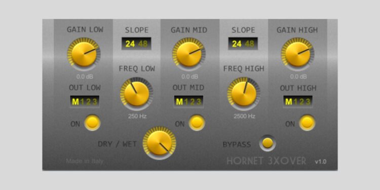 HoRNet 3XOver DJ-style EQ plugin is FREE for 48 hours