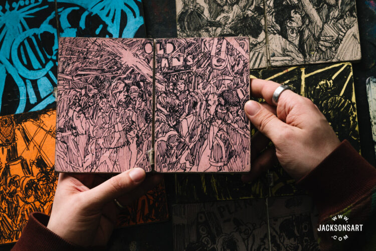 Contained in the Sketchbook of Cai Arfon Bellis