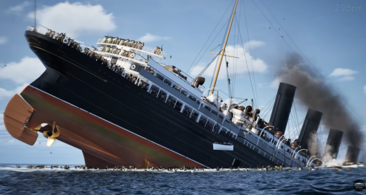 Watch the Titanic and Lusitania Sink in Actual Time: One Quick, One Sluggish