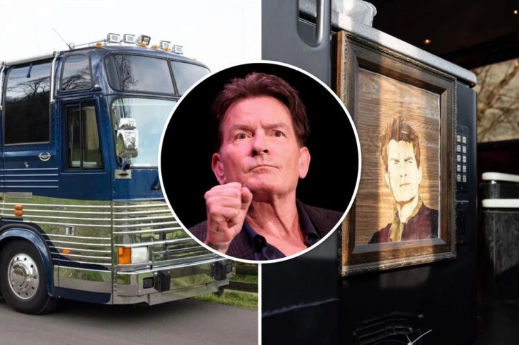 Rocker Promoting Tour Bus Charlie Sheen Purchased on ’12-Day Bender’