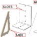 Creating slots and tabs in 3D CAD the straightforward means