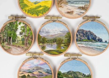 Cassandra Dias Takes an Impressionistic Method to Portray with Thread — Colossal