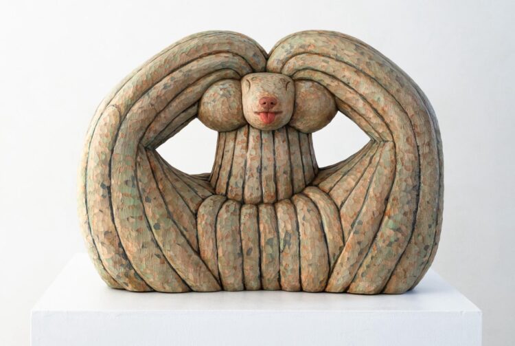 Misato Sano’s Charming Wood Canine Are Carved With Persona — Colossal