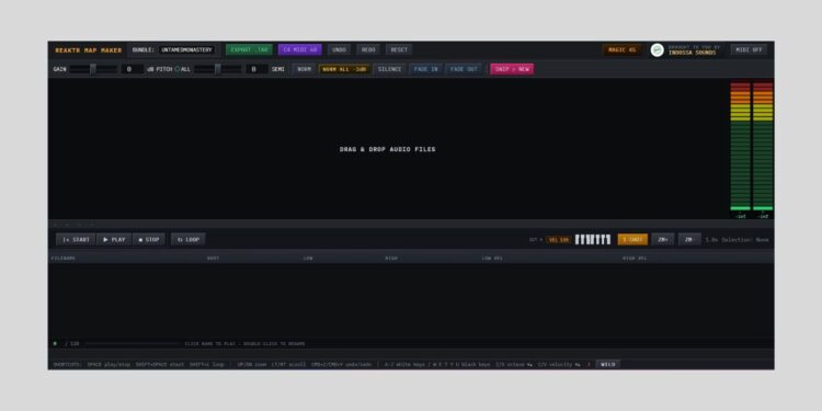 Indossa Sounds launches REAKTR Map Maker, a FREE Reaktor pattern map generator