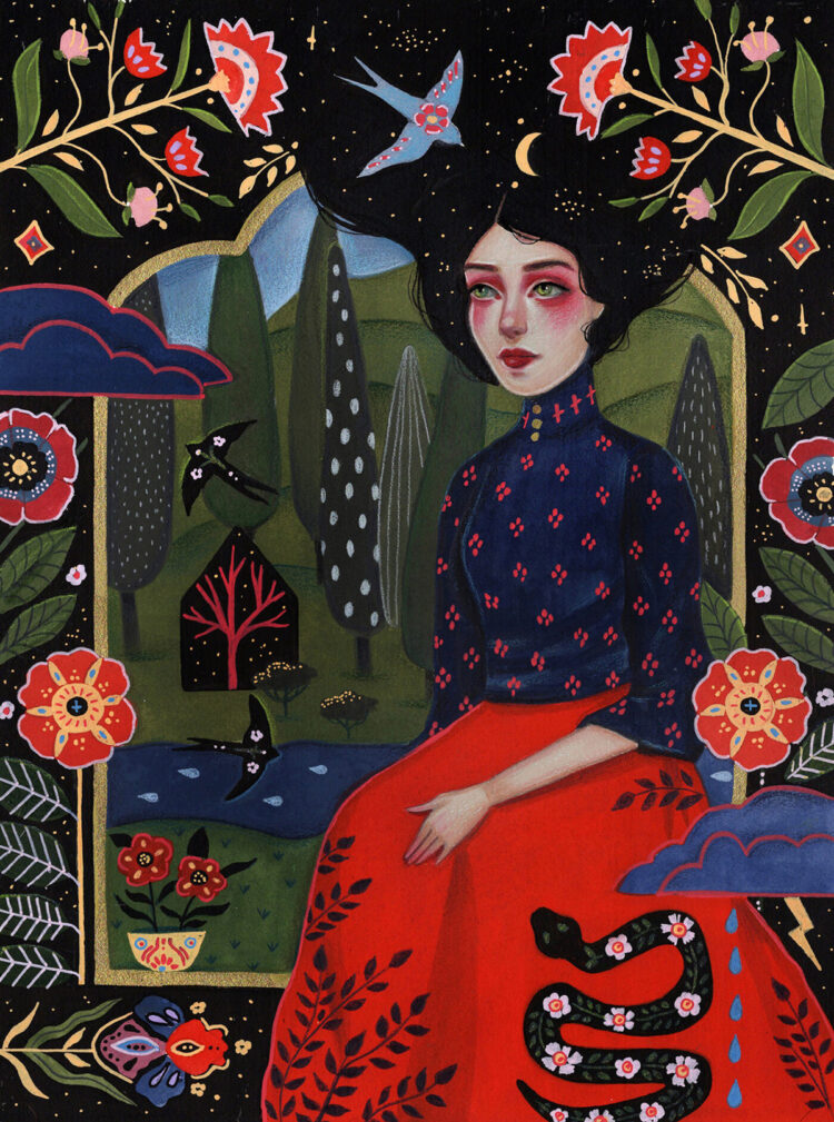 “Opulent Veil” by Artist Aunia Kahn