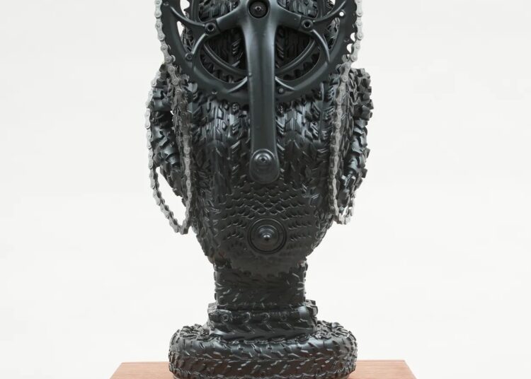 Kim Dacres Revitalizes Smooth Tires, Chains, and Gears in Defiant Sculptures — Colossal