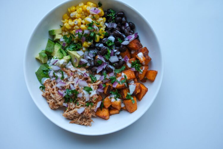 BBQ Hen Candy Potato Bowls