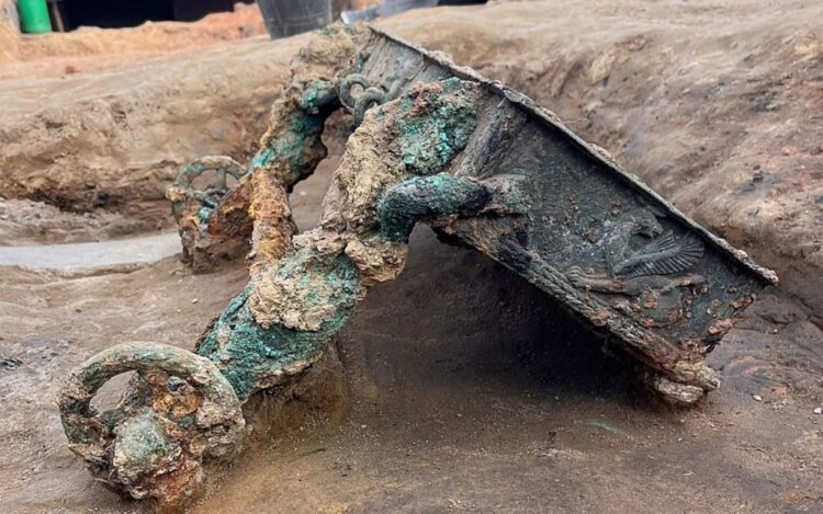 A Bronze Votive Chariot Unearthed, First of its Type on Iberian Peninsula