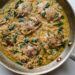 Skillet Lemon Garlic Hen and Orzo