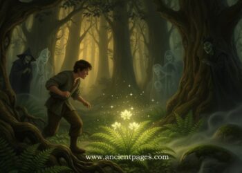 Magic Of Midsummer’s Fern Flower Protected By Witches And Spirits