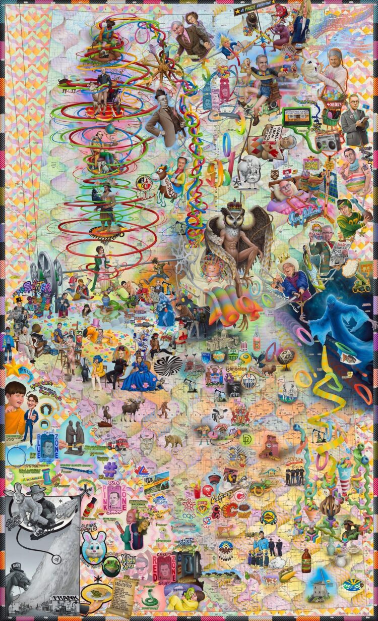 A Visible Cacophony of Folks, Locations, and Issues Fill Chris Millar’s Blended-Media Work — Colossal