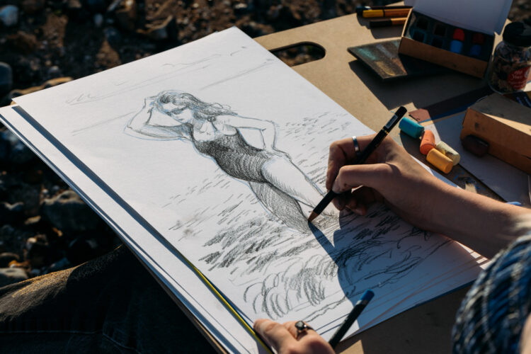 Artwork By Symbols: Bathers – Jackson’s Artwork Weblog