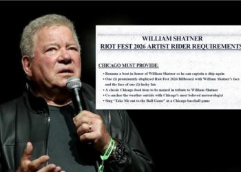 Riot Fest Drops Wild Record of William Shatner’s Rider ‘Calls for’