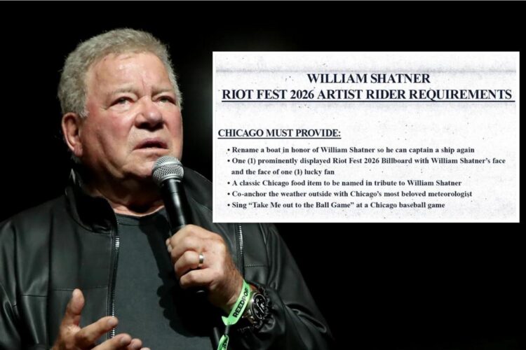 Riot Fest Drops Wild Record of William Shatner’s Rider ‘Calls for’