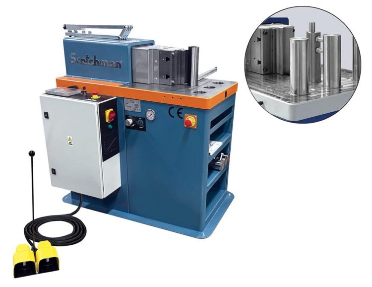 Compact horizontal bending and straightening press delivers 88 tons of power